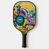 Graffiti, Grundarfjordur, Island Pickleball Schläger (Rückseite)
