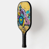 Graffiti, Grundarfjordur, Island Pickleball Schläger (Links)