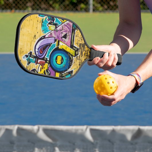 Graffiti, Grundarfjordur, Island Pickleball Schläger (InSitu)