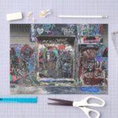 Graffiti Grunge Colorado Stadtmauer Seidenpapier (Handwerk)