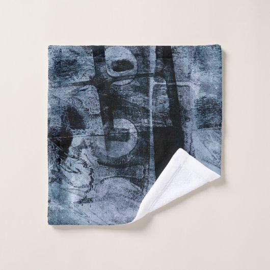 Graffiti Grunge gestrichen | Dunkle Marine und Den Badhandtuch Set (Waschlappen)