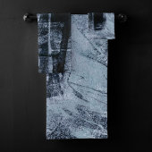 Graffiti Grunge gestrichen | Dunkle Marine und Den Badhandtuch Set