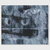 Graffiti Grunge gestrichen | Dunkle Marine und Den Geschenkpapier (Flach)