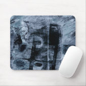 Graffiti Grunge gestrichen | Dunkle Marine und Den Mousepad (Mit Mouse)