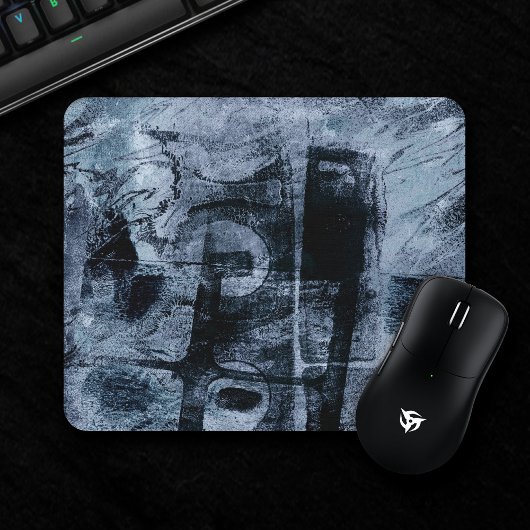 Graffiti Grunge gestrichen | Dunkle Marine und Den Mousepad