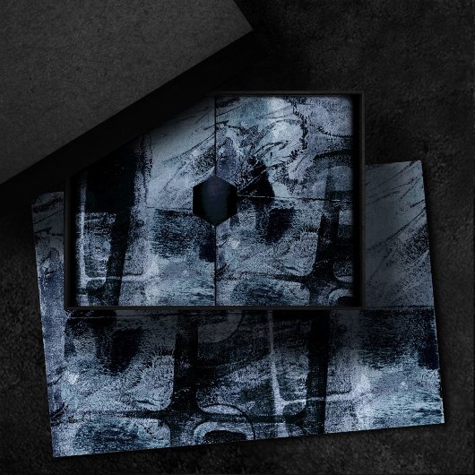 Graffiti Grunge gestrichen | Dunkle Marine und Den Seidenpapier