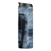 Graffiti Grunge gestrichen | Dunkle Marine und Den Thermosbecher (Nach rechts gedreht)