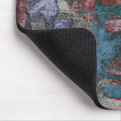Graffiti Grunge gestrichen | Rost Blue Taupe Mousepad (Ecke)