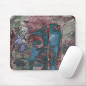 Graffiti Grunge gestrichen | Rost Blue Taupe Mousepad (Mit Mouse)