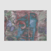 Graffiti Grunge gestrichen | Rost Blue Taupe Seidenpapier (Vorderseite)