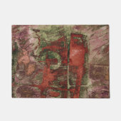 Graffiti Grunge Herbst Roter grüner Rost Rost Fußmatte (Vorderseite)