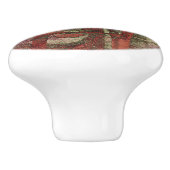 Graffiti Grunge Herbst Roter grüner Rost Rost Keramikknauf (Seitenansicht)