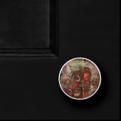 Graffiti Grunge Herbst Roter grüner Rost Rost Keramikknauf