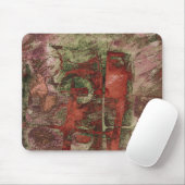 Graffiti Grunge Herbst Roter grüner Rost Rost Mousepad (Mit Mouse)