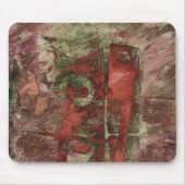 Graffiti Grunge Herbst Roter grüner Rost Rost Mousepad (Vorne)