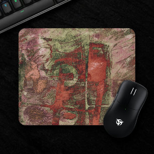 Graffiti Grunge Herbst Roter grüner Rost Rost Mousepad