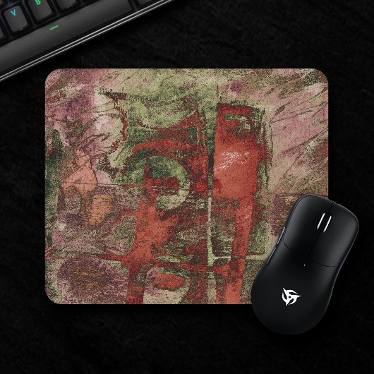 Graffiti Grunge Herbst Roter grüner Rost Rost Mousepad