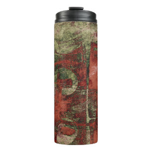 Graffiti Grunge Herbst Roter grüner Rost Rost Thermosbecher