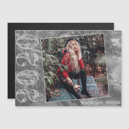 Graffiti Grunge | Modernes Abschluss Foto Keepake Magneteinladung