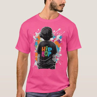 Graffiti Grunge Paint Spritzer von Kindern mit Ang T-Shirt