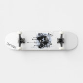 Graffiti grunge Skateboard mit Namen für Jugendlic (Horizontal)