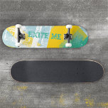 Graffiti Grunge Yellow Turquoise Urban Skateboard<br><div class="desc">Dieses Deck im Graffiti-Stil verbindet hellgelb und türkis mit edlen Grunge-Texturen und bietet ein erbittertes, urbanes Ambiente. Ideal für Skater, die Energie, Farbe und Einstellung auf jeder Fahrt gewollt haben. Personalisieren Sie Text, Schriftart und Farben, um Ihren einzigartigen Stil zu reflektieren. Entdecken Sie die komplette passende Kollektion für weitere herausragende...</div>