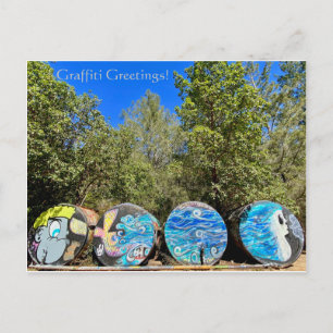Graffiti Grüße! Postkarte