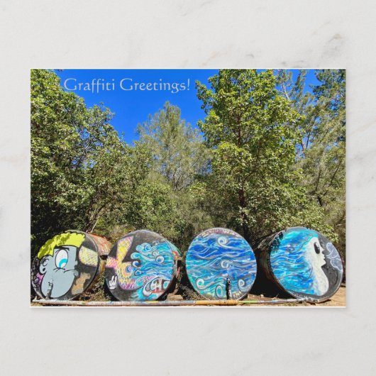 Graffiti Grüße! Postkarte (Vorderseite)