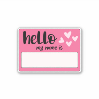 Graffiti Hallo Mein Name Aufkleber