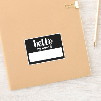 Graffiti Hallo Mein Name Aufkleber