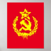 Graffiti Hammer & Sickle Poster (Vorne)