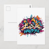 Graffiti "Hardstayle" Postkarte (Vorne/Hinten)