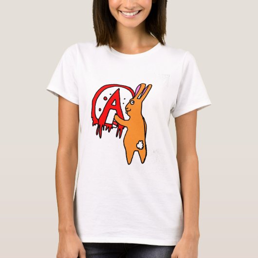 Graffiti-Häschen T-Shirt (Vorderseite)