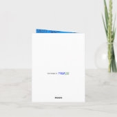 Graffiti Heart, Blue Wall, Valentine, Small Karte (Rückseite)