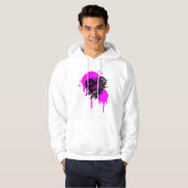Graffiti Heart Hoodie, Punk Sweatshirt (Vorne ganz)