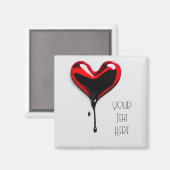 Graffiti heart Magnet art Deko (Vorderseite/Rückseite)