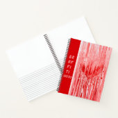 Graffiti Heart Paint Pour Pink Red Sketch Ideen Notizblock (Innenseite)