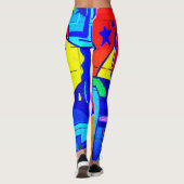 Graffiti Heart Pop Leggings - Bold & Vibrannt (Rückseite)