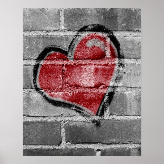 Graffiti Heart Poster (Vorne)