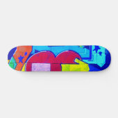 Graffiti Heart Skateboard (Horizontal)