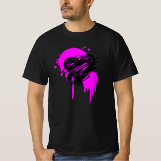 Graffiti heart Tshirt, Geschenk für Punk-Freunde T-Shirt