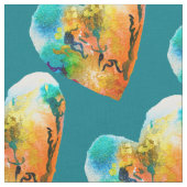 Graffiti heart watercolor Street art Stoff (Nahaufnahme)