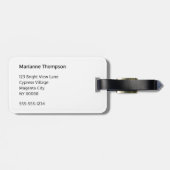 Graffiti Hearts Colorful Street Art Monogrammed Gepäckanhänger (Rückseite horizontal)