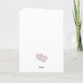 Graffiti Hearts Folded Greeting Card Karte (Rückseite)