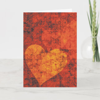 Graffiti Hearts Folded Greeting Card Karte