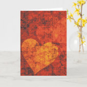 Graffiti Hearts Folded Greeting Card Karte (Gelbe Blume)