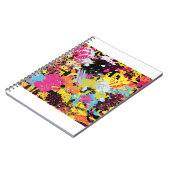 Graffiti hell psychedelisch nahtlos Muster illus Notizblock (Linke Seite)