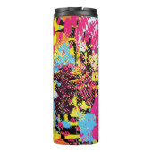 Graffiti hell psychedelisch nahtlos Muster illus Thermosbecher (Rückseite)