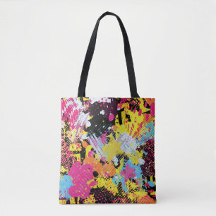 Graffiti helle psychedelische nahtlose Muster-Illu Tasche