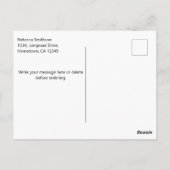 Graffiti-Herzen Postkarte (Rückseite)